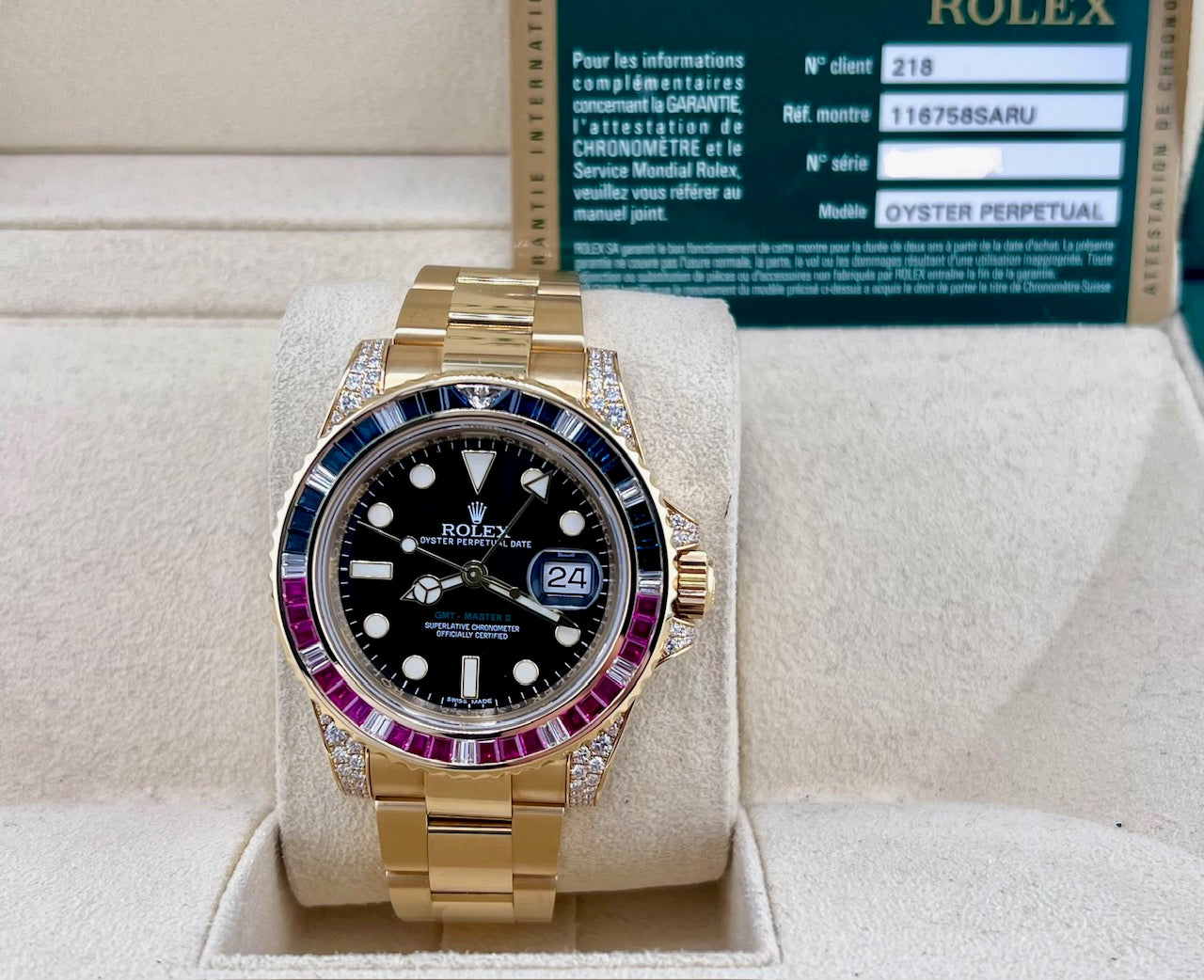 Rolex GMT-Master II 116758SARU 2013 Box&Paper( Portogallo)