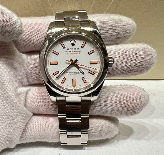 Rolex Milgauss 116400 White DIal Only Watch 2009