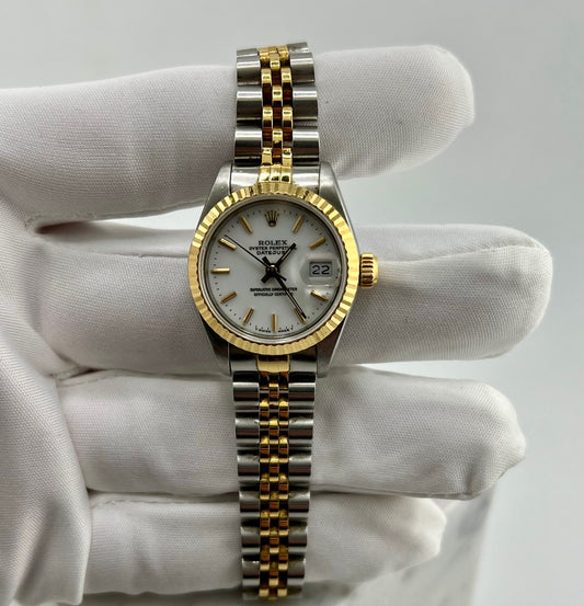 Rolex Lady-Datejust 69173 White Dial 1989 solo orologio only watch