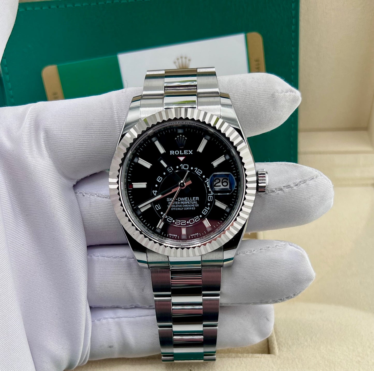 Rolex Sky-Dweller 326934 black dial 2018 ITA 42mm