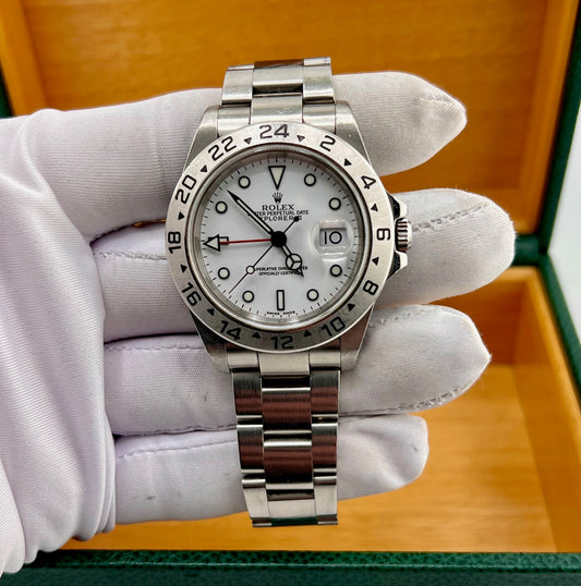 Rolex Explorer II 16570 White Dial SEL 2003 Ita Box&Paper 40mm