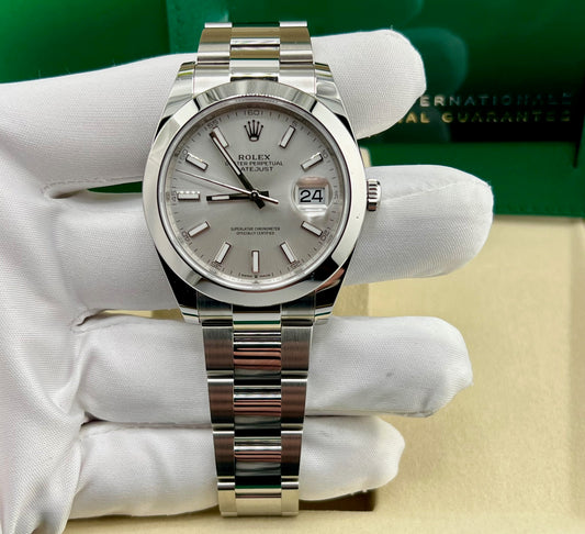 Rolex Datejust 41mm 126300 Silver Dial Oyster 2025 New