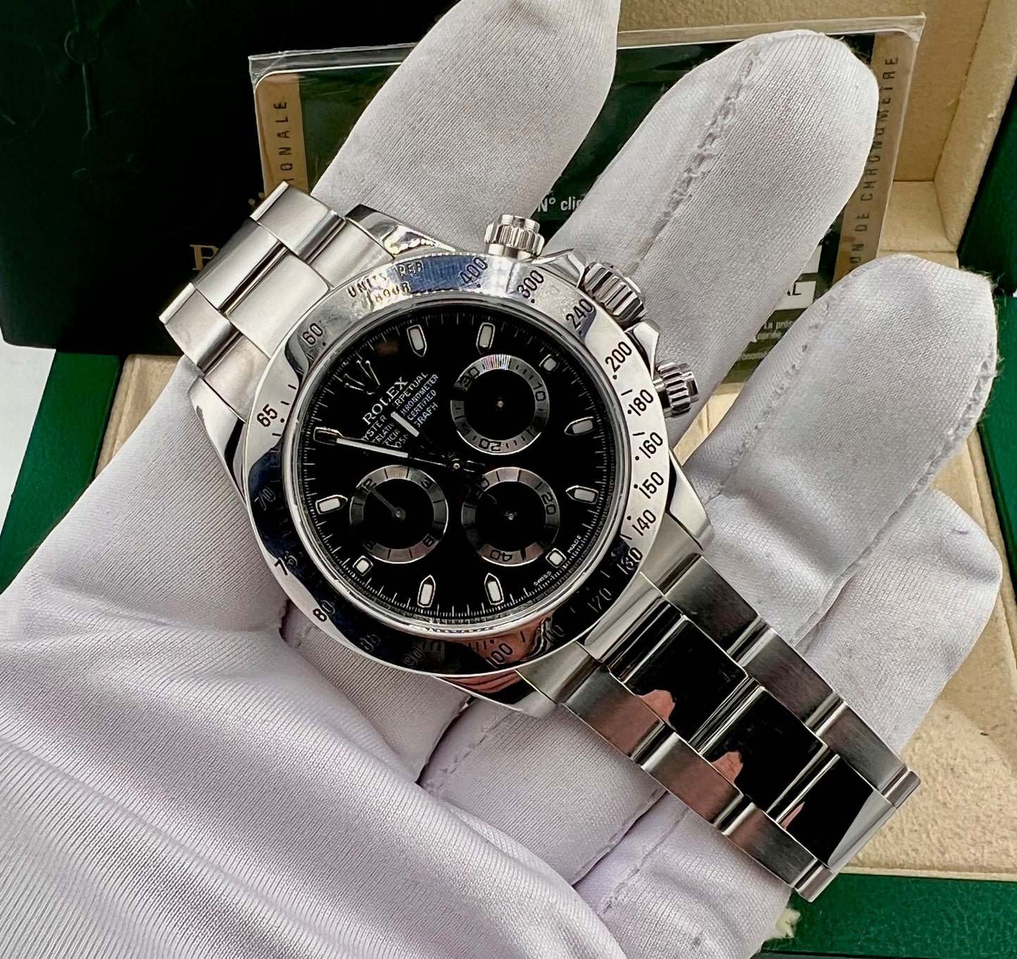 Rolex Daytona 116520 RRR Black Dial 2011 (Giappone) Box&Paper