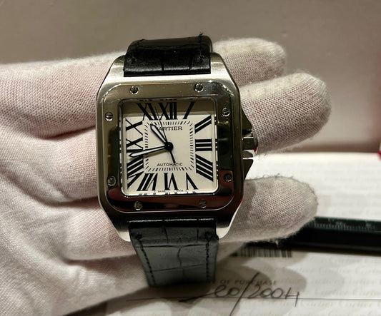 Cartier Santos 100 Xl 100 anniversary Paper Cartier NO Box