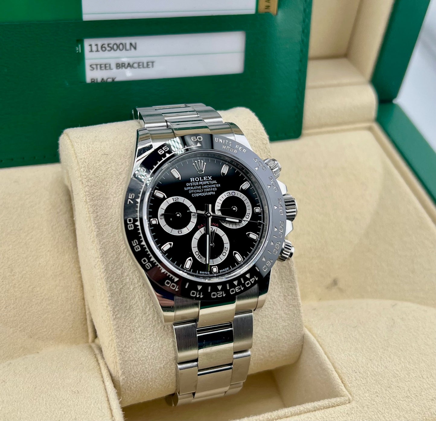 Rolex Daytona 116500LN 2019 Box&Paper ITA Black Dial