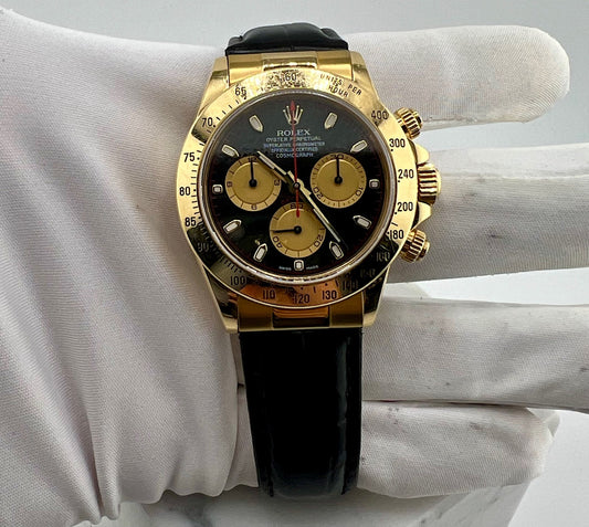 Rolex Daytona 116528 Newman Dial 2006 No Bracelet Gold