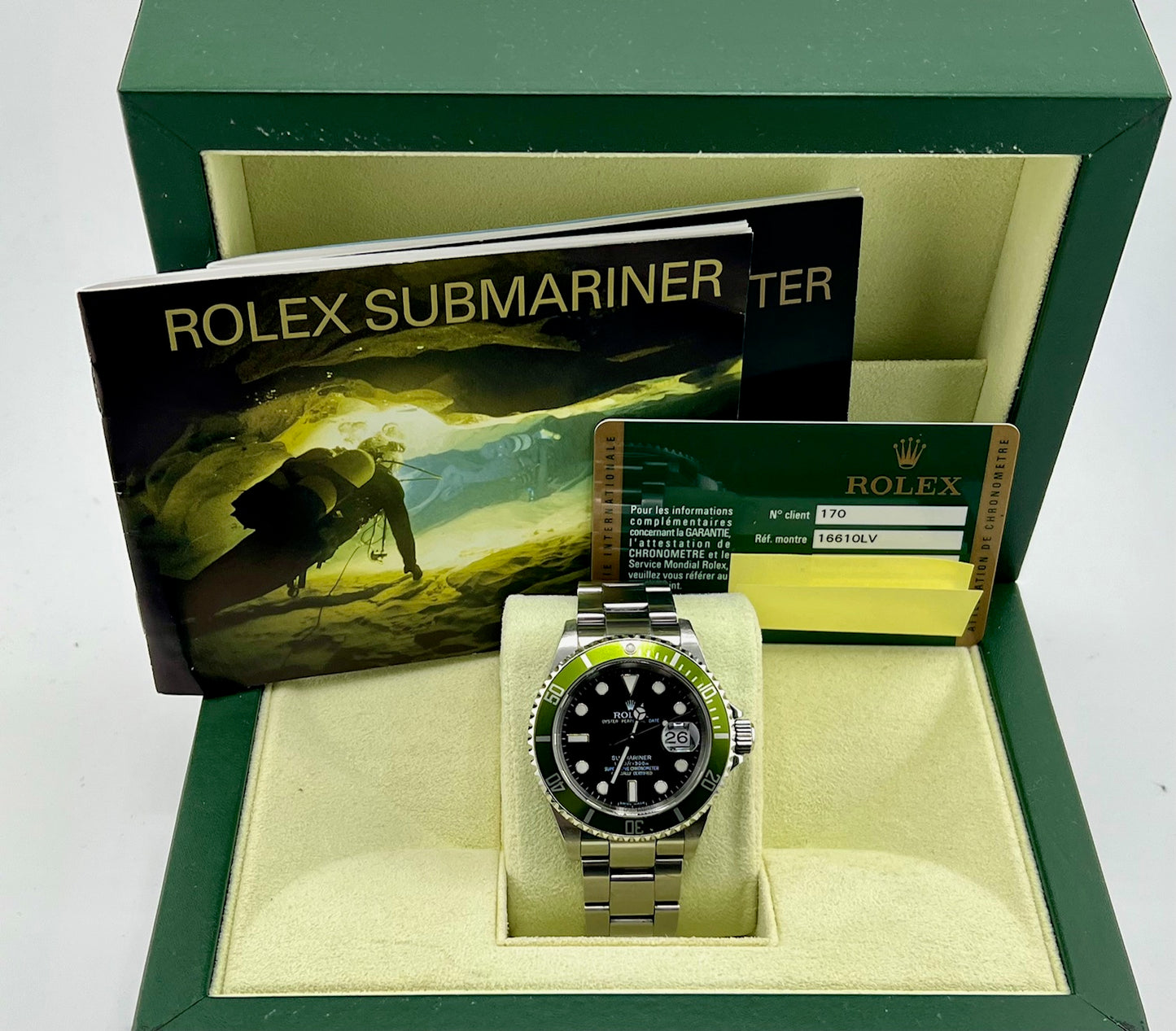 Rolex Submariner "Kermit" 16610LV 2007 Full Set Ita