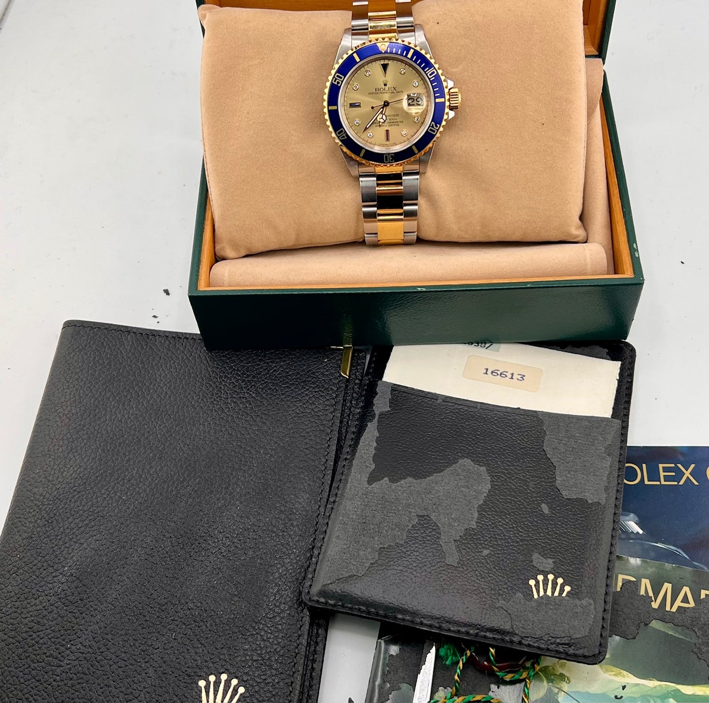 Rolex Submariner Date 16613 Sultan Dial top condition 1989 full set