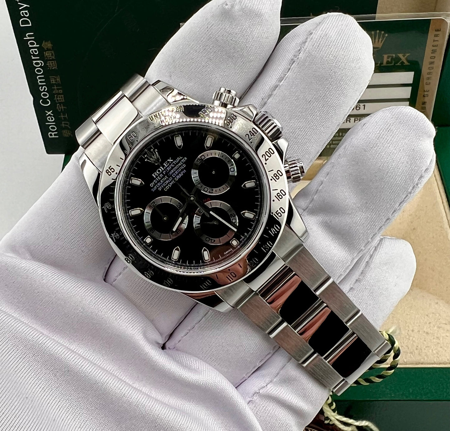 Rolex Daytona 116520 RRR Full Set 2010 Black Dial CH