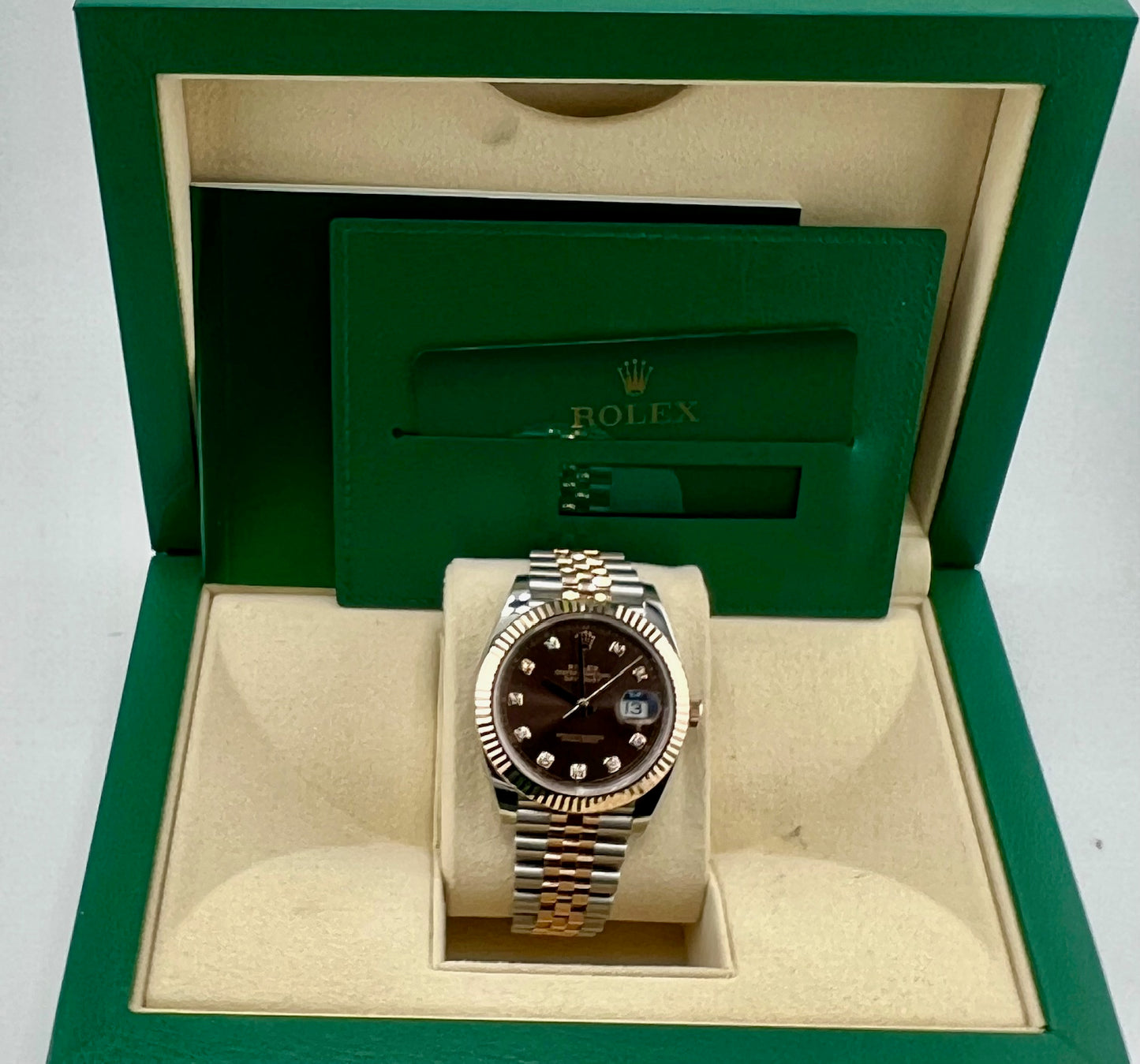 Rolex Datejust 41mm 126331 Chocolate Diamond Index 2024 Jubilèe