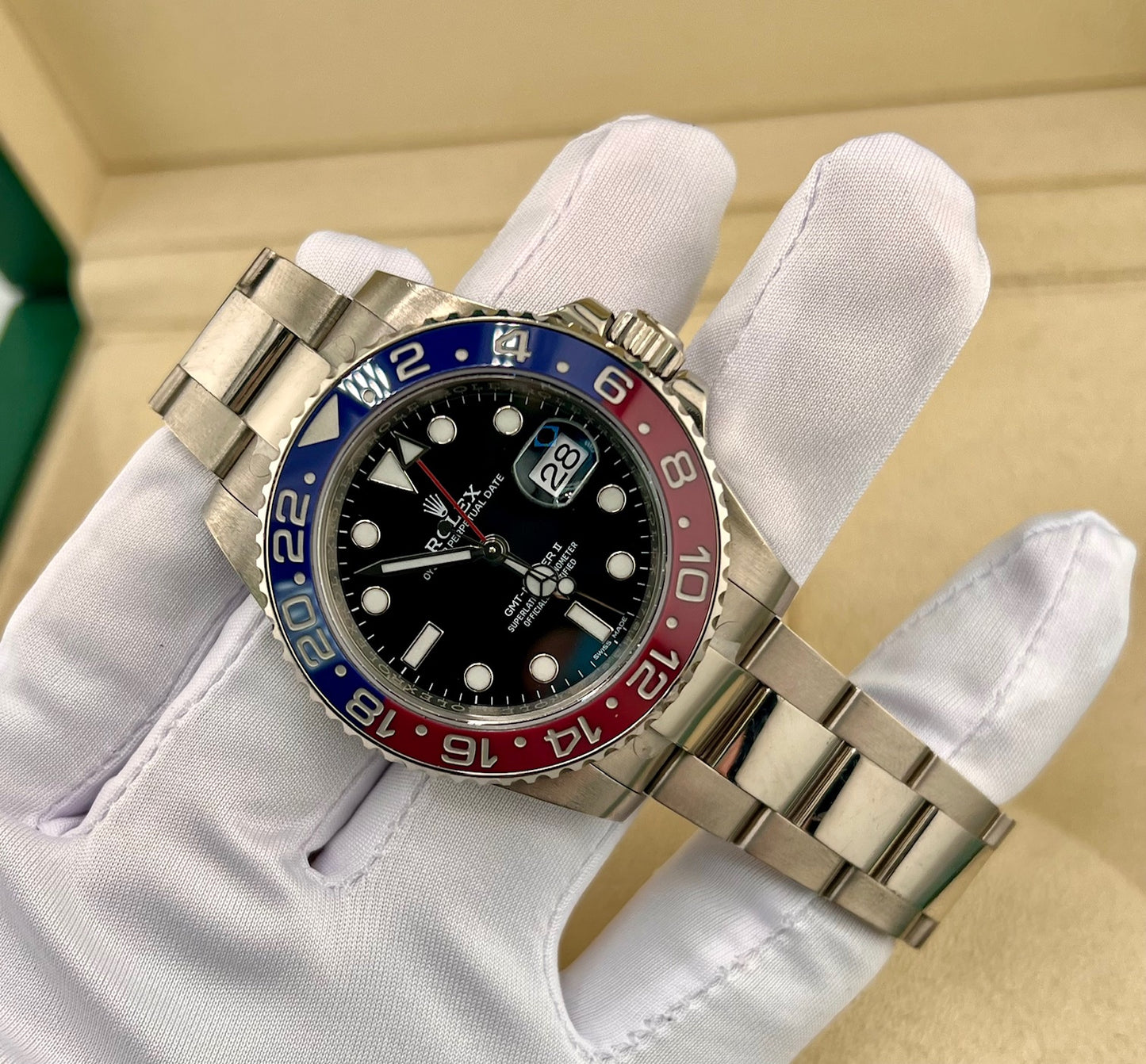 Rolex GMT-Master II 116719BLRO ''PEPSI'' White Gold