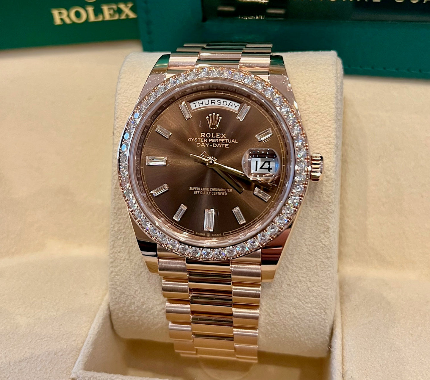 Rolex Day-Date 40mm 228345RBR 2020 Like New
