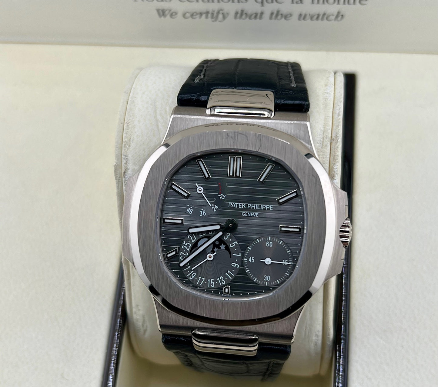 Patek Philippe Nautilus 5712G full set 2008 Punzone di Ginevra