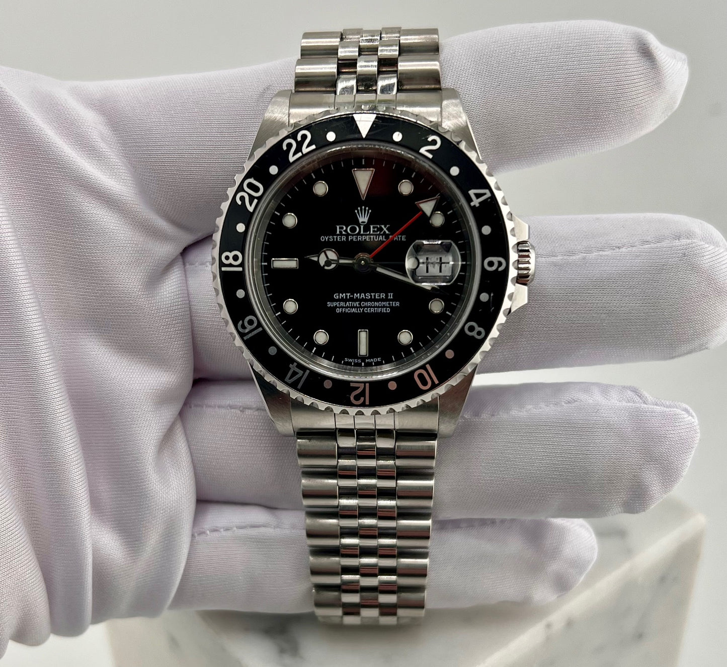 Rolex GMT-Master II Black Insert 16710 Jubilèe 2003 only watch
