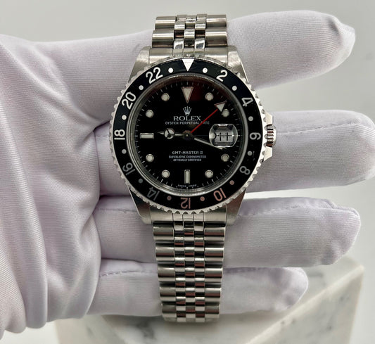Rolex GMT-Master II Black Insert 16710 Jubilèe 2003 only watch