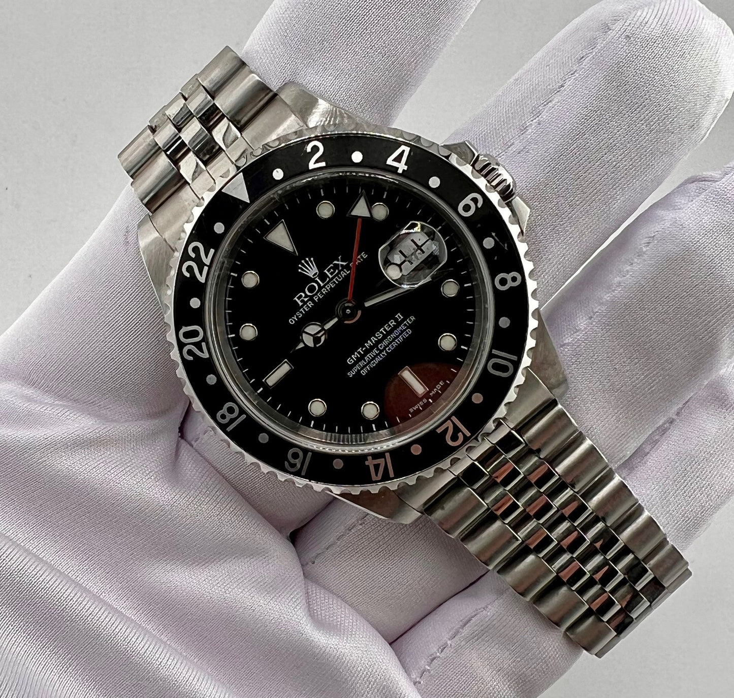 Rolex GMT-Master II Black Insert 16710 Jubilèe 2003 only watch