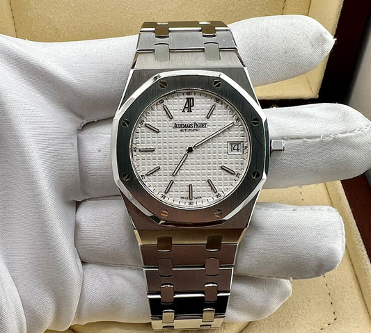 Audemars Piguet Royal Oak Jumbo 15202ST White Dial Full set 2006
