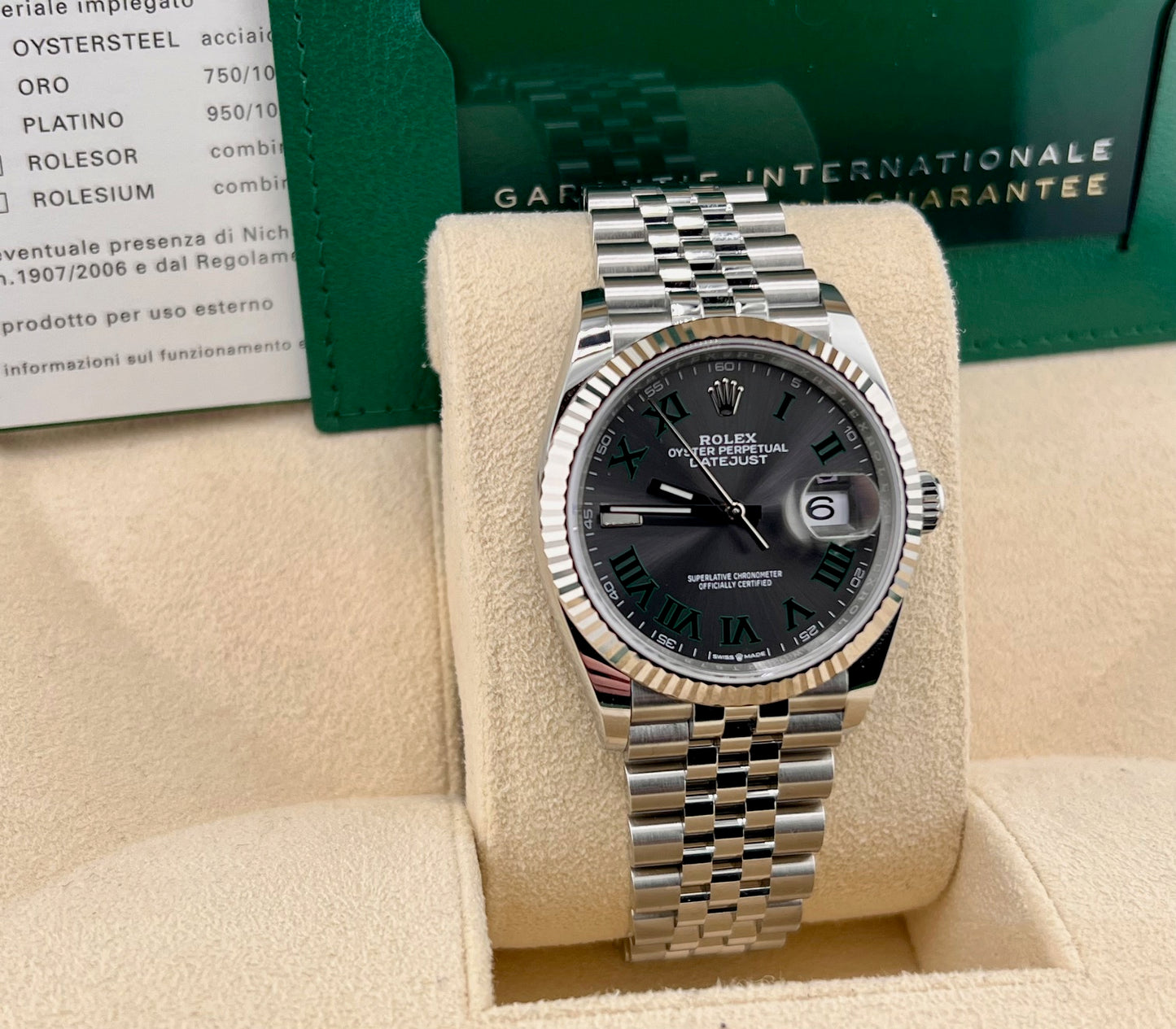Rolex Datejust 36mm 126234 Wimbledon 2022 Jubilèe like new