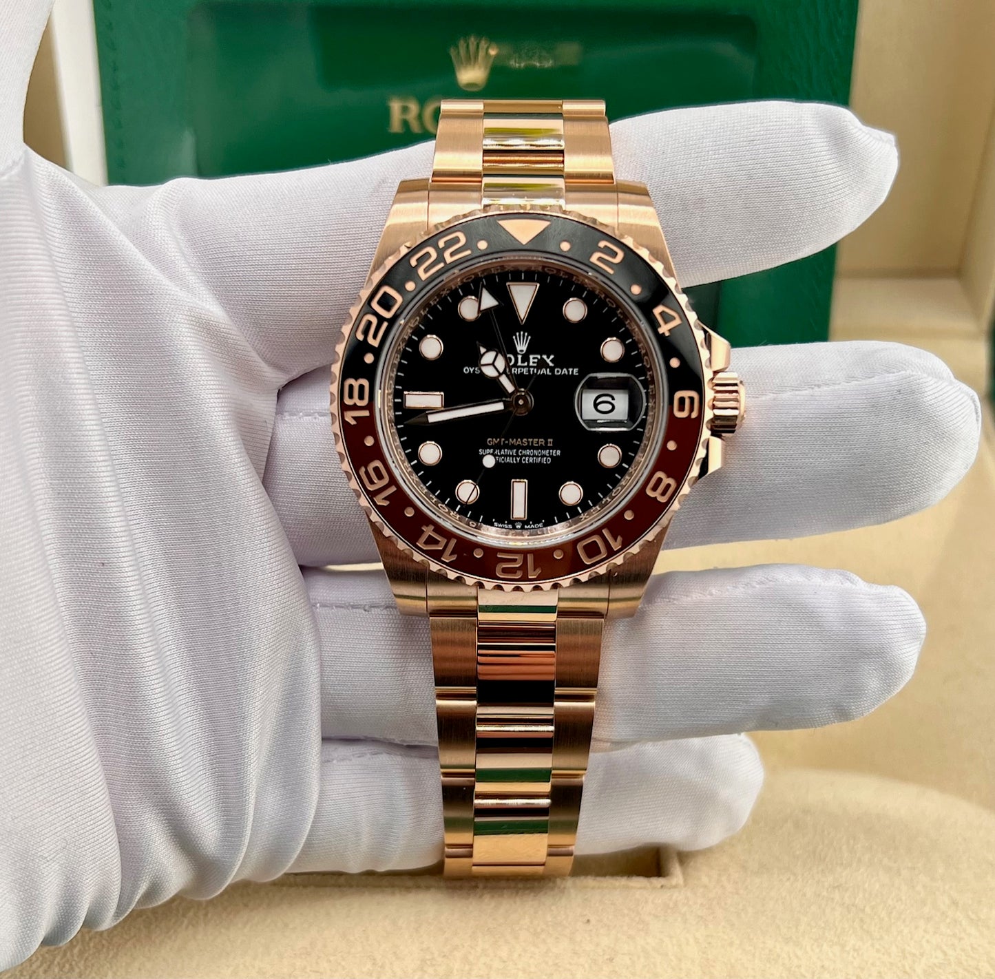 Rolex GMT-Master II 126715CHNR ''Everose'' 2024 like new 40mm