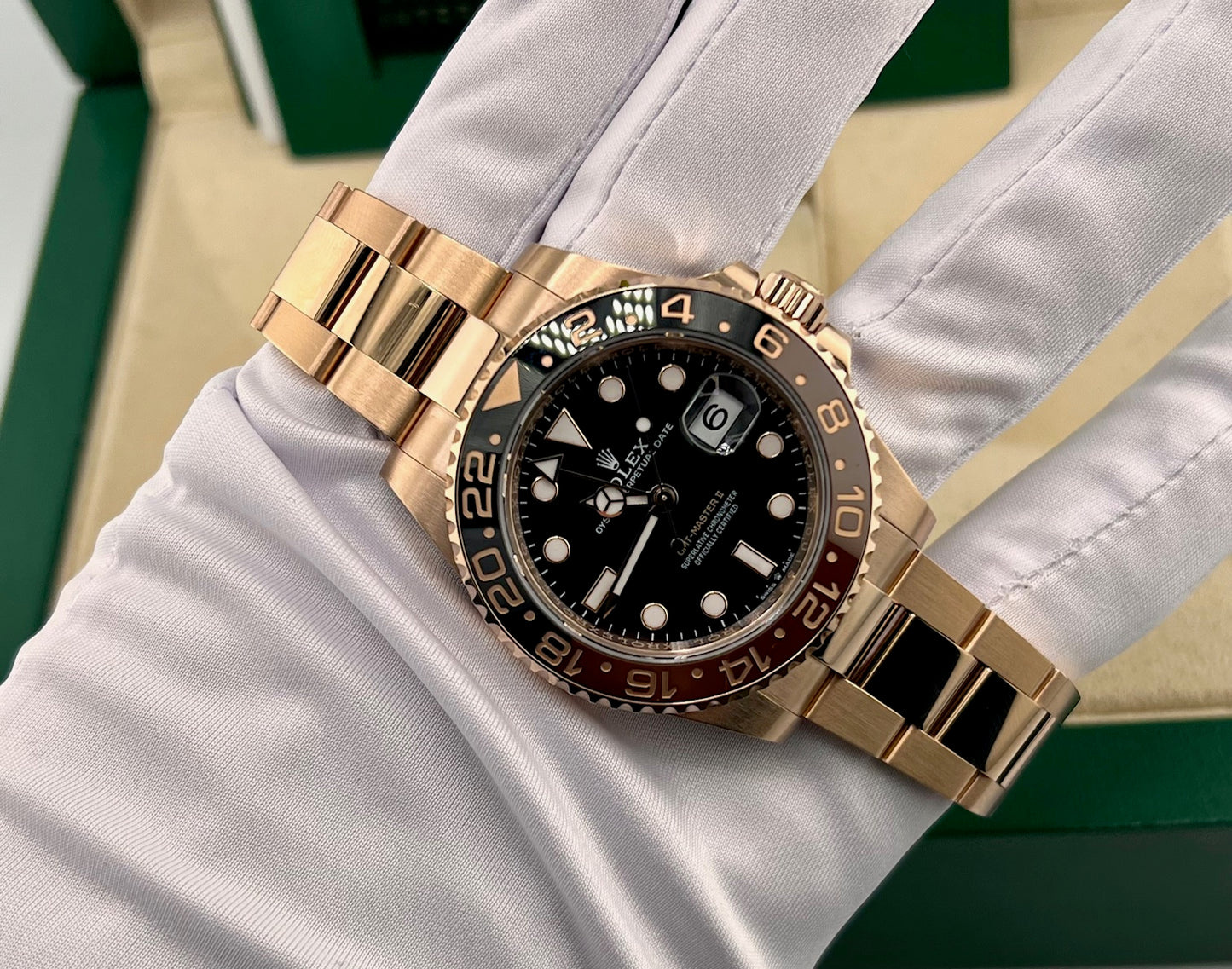 Rolex GMT-Master II 126715CHNR ''Everose'' 2024 like new 40mm