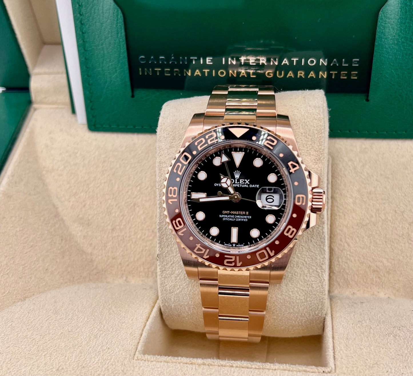 Rolex GMT-Master II 126715CHNR ''Everose'' 2024 like new 40mm