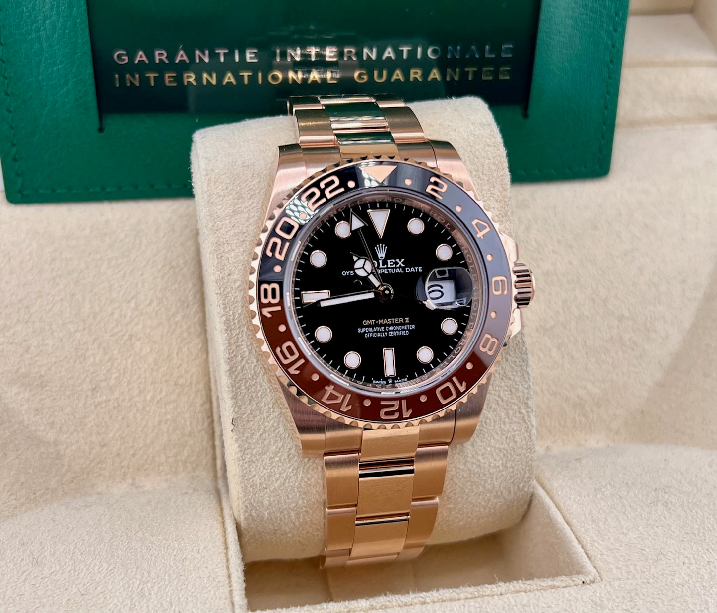Rolex GMT-Master II 126715CHNR ''Everose'' 2024 like new 40mm