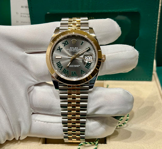 Rolex Datejust 41mm 126303 Wimbledon Jubilèe Like New 2023