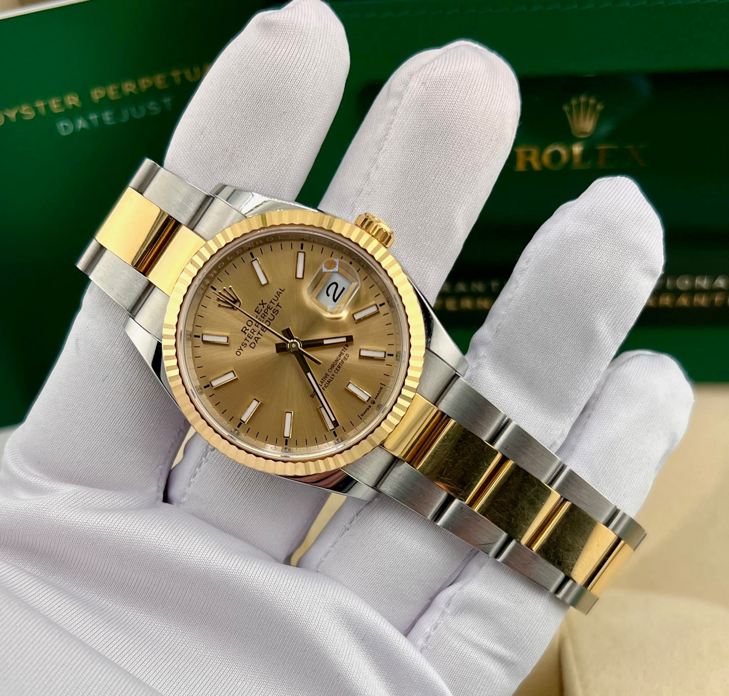Rolex Datejust 36mm 126233 Champagne Dial Oyster 2024