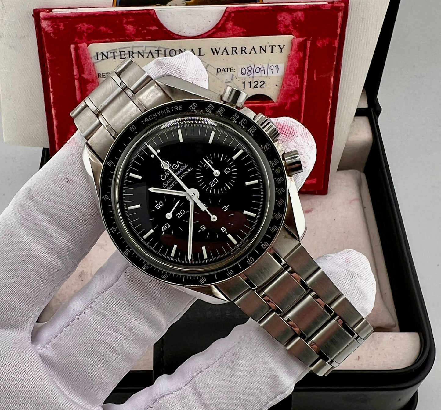 Omega Speedmaster Moonwatch Apollo 11 “Hello Houston” 35605000 Full Set 1999