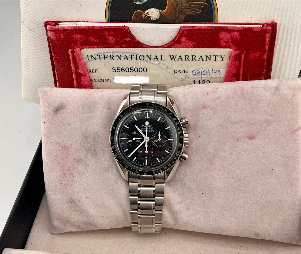 Omega Speedmaster Moonwatch Apollo 11 “Hello Houston” 35605000 Full Set 1999
