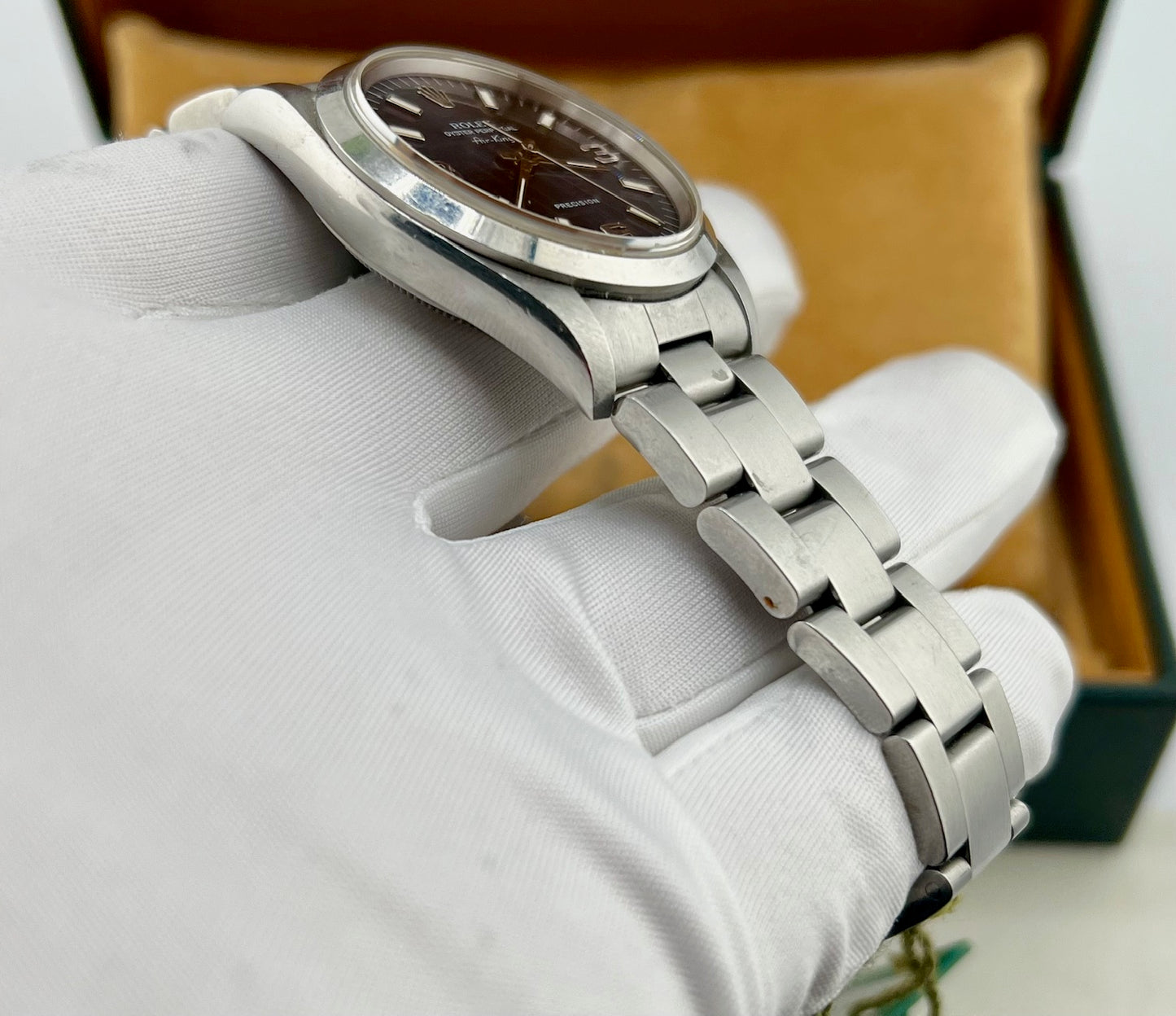 Rolex Air-King 34mm 14000 Blue Dial full set 1997