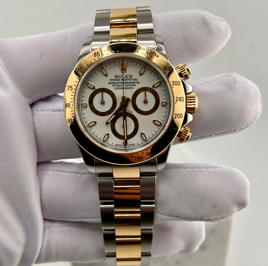 Rolex Daytona 116523 White Dial 2005 only watch solo orologio