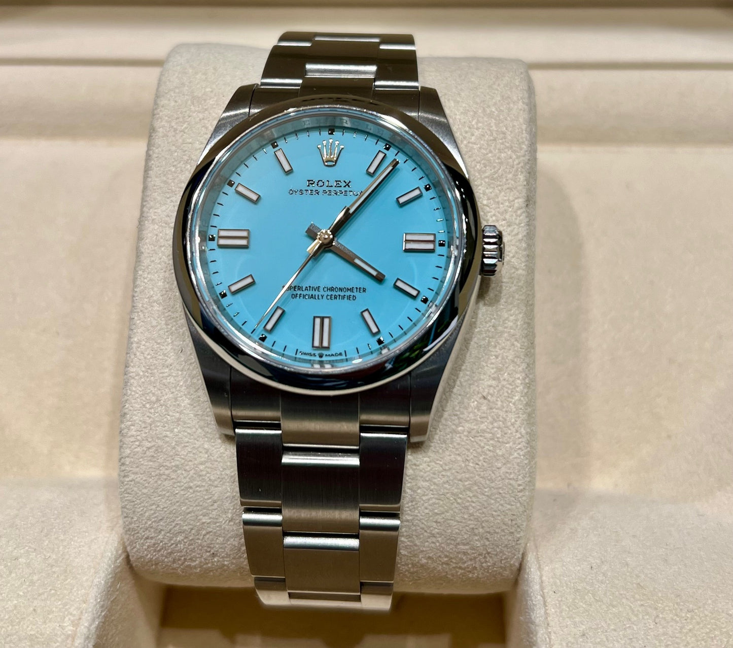 Rolex Oyster Perpetual 36mm 126000 Turchese 2023