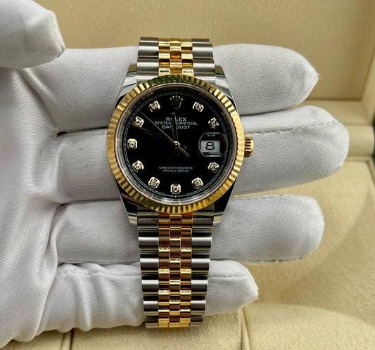 Rolex Datejust 36mm 126233 Black Diamond Index Dial Jubilèe 2023