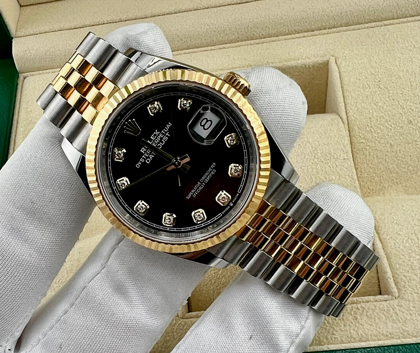 Rolex Datejust 36mm 126233 Black Diamond Index Dial Jubilèe 2023