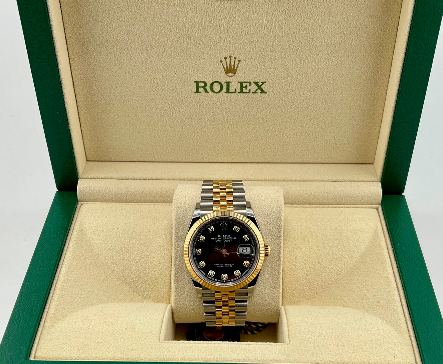 Rolex Datejust 36mm 126233 Black Diamond Index Dial Jubilèe 2023