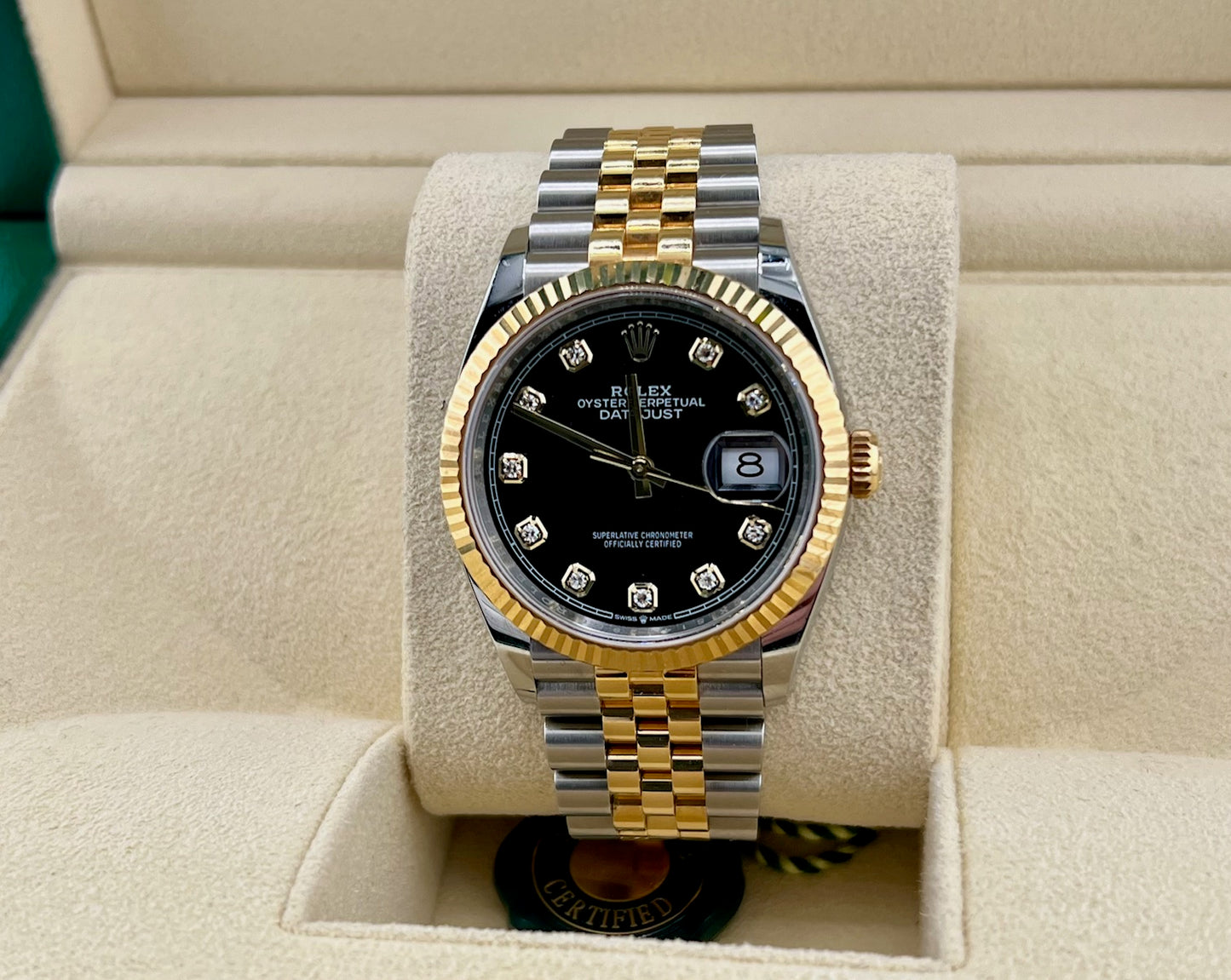 Rolex Datejust 36mm 126233 Black Diamond Index Dial Jubilèe 2023