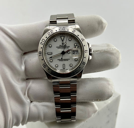 Rolex Explorer II 16570 White Dial 1992 only watch solo orologio