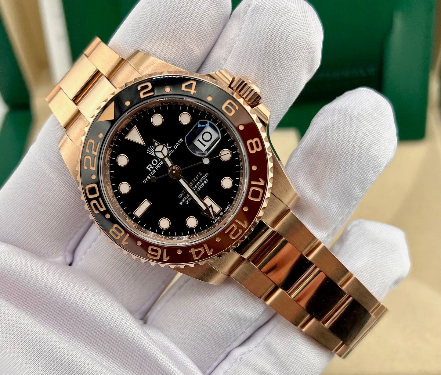 Rolex GMT-Master II 126715CHNR 40mm Everose 2021 full set 11 Link