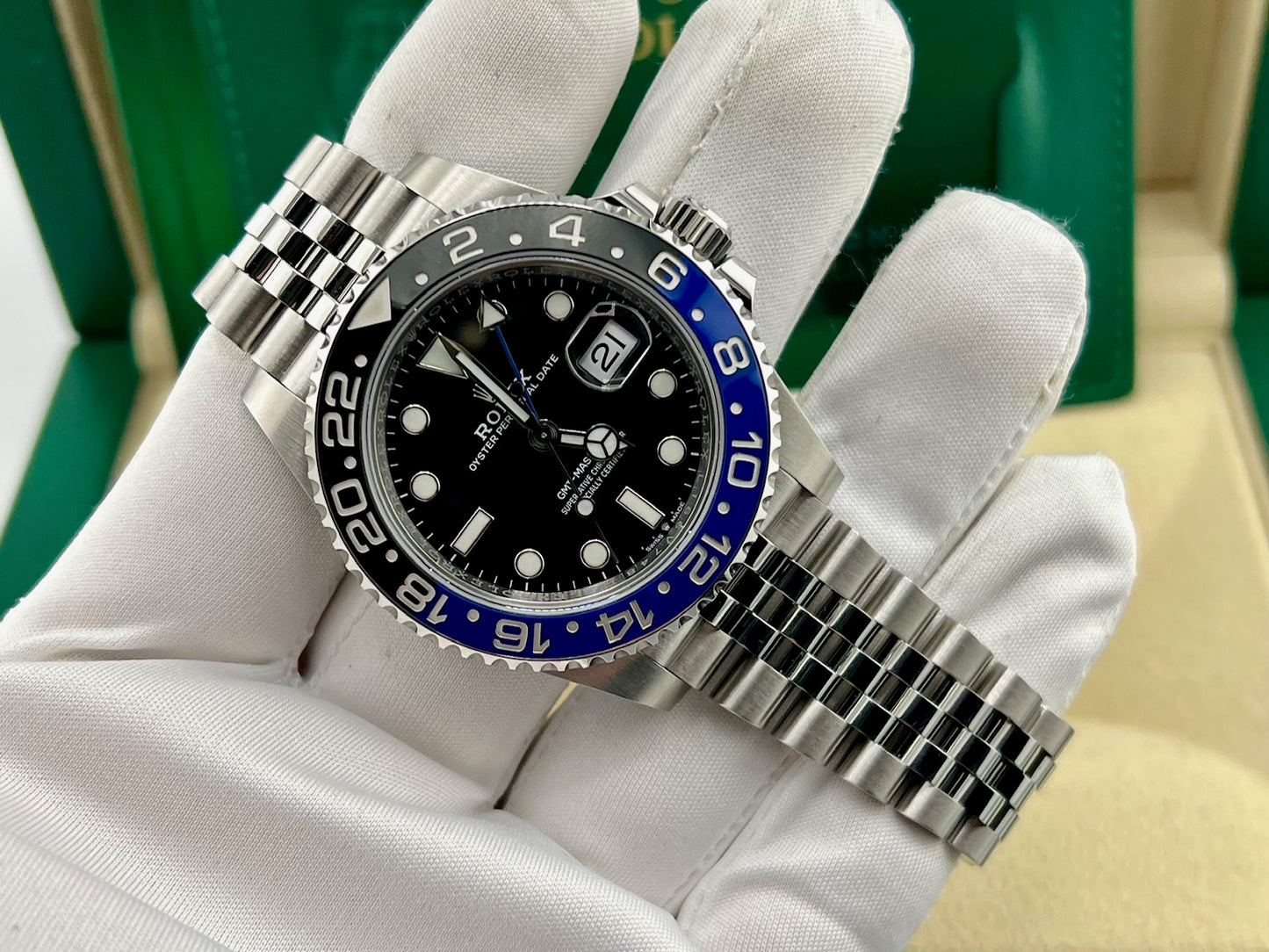 Rolex GMT-Master II ''Batman'' 126710BLNR Jubilèe 2021 like new