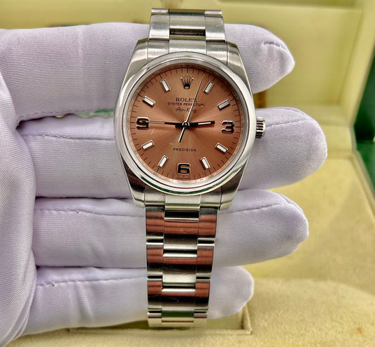 Rolex Air-King 114200 34mm Salmon Dial 2008 ITA