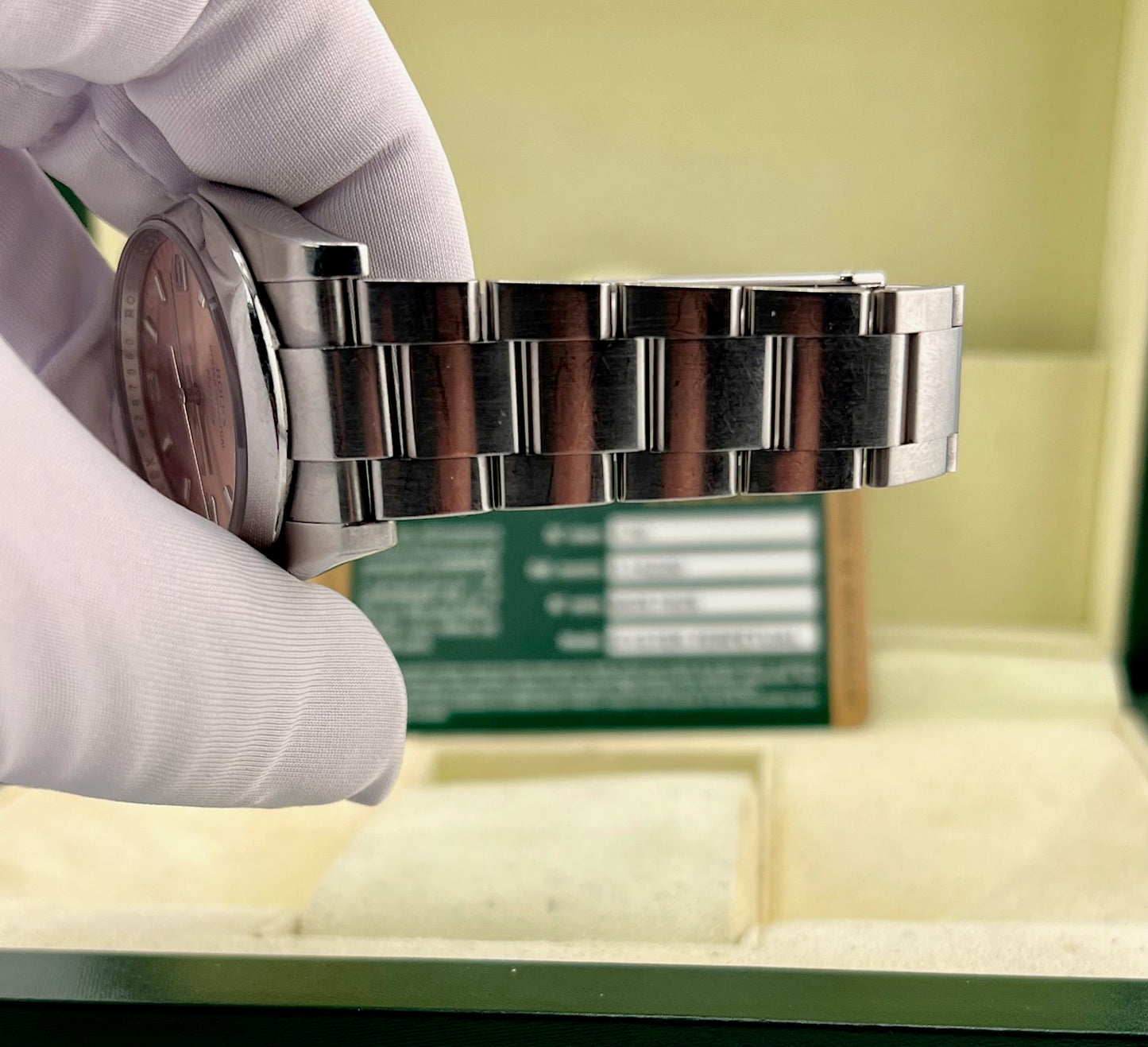 Rolex Air-King 114200 34mm Salmon Dial 2008 ITA