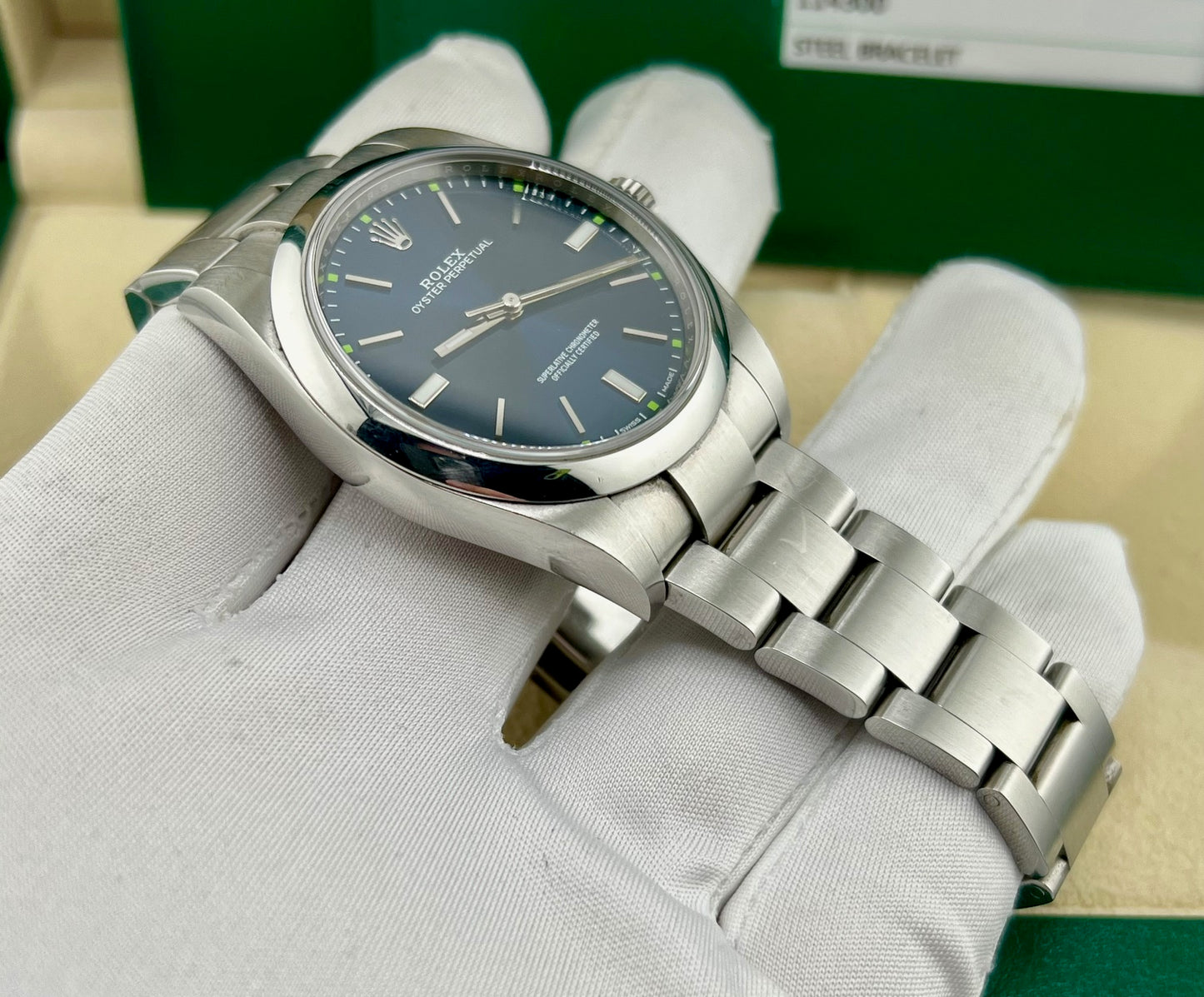 Rolex Oyster Perpetual 39mm 114300 Blue Dial 2019