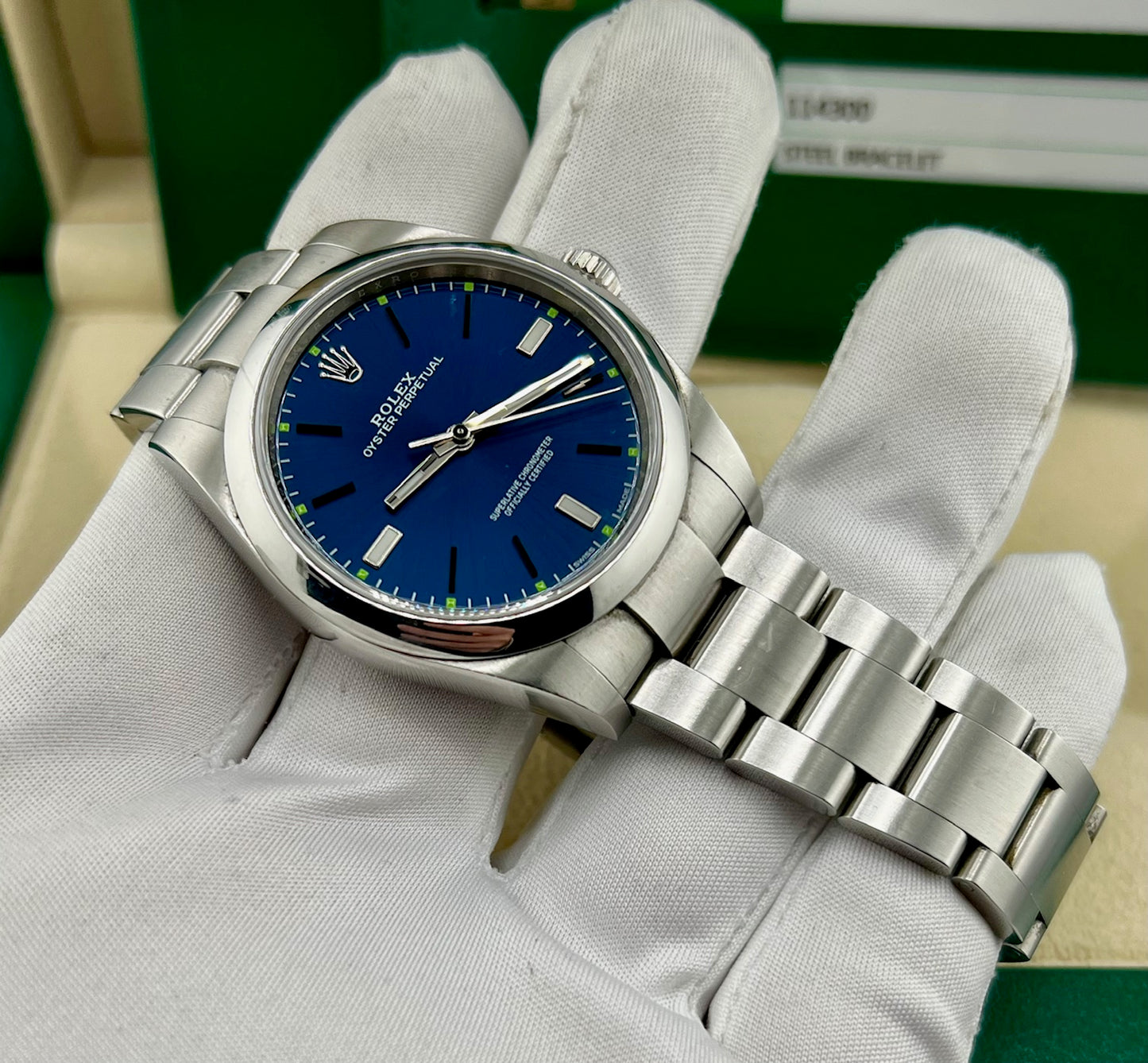 Rolex Oyster Perpetual 39mm 114300 Blue Dial 2019