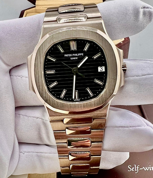 Patek Philippe Nautilus 3711/G White gold very rare jumbo full set 2004 (Italia)