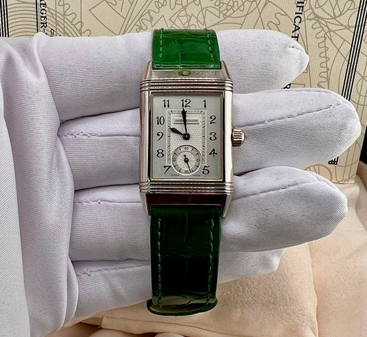 Jaeger-LeCoultre Reverso Duetto 256.3.75 White Gold Full Set ITA 23X39mm