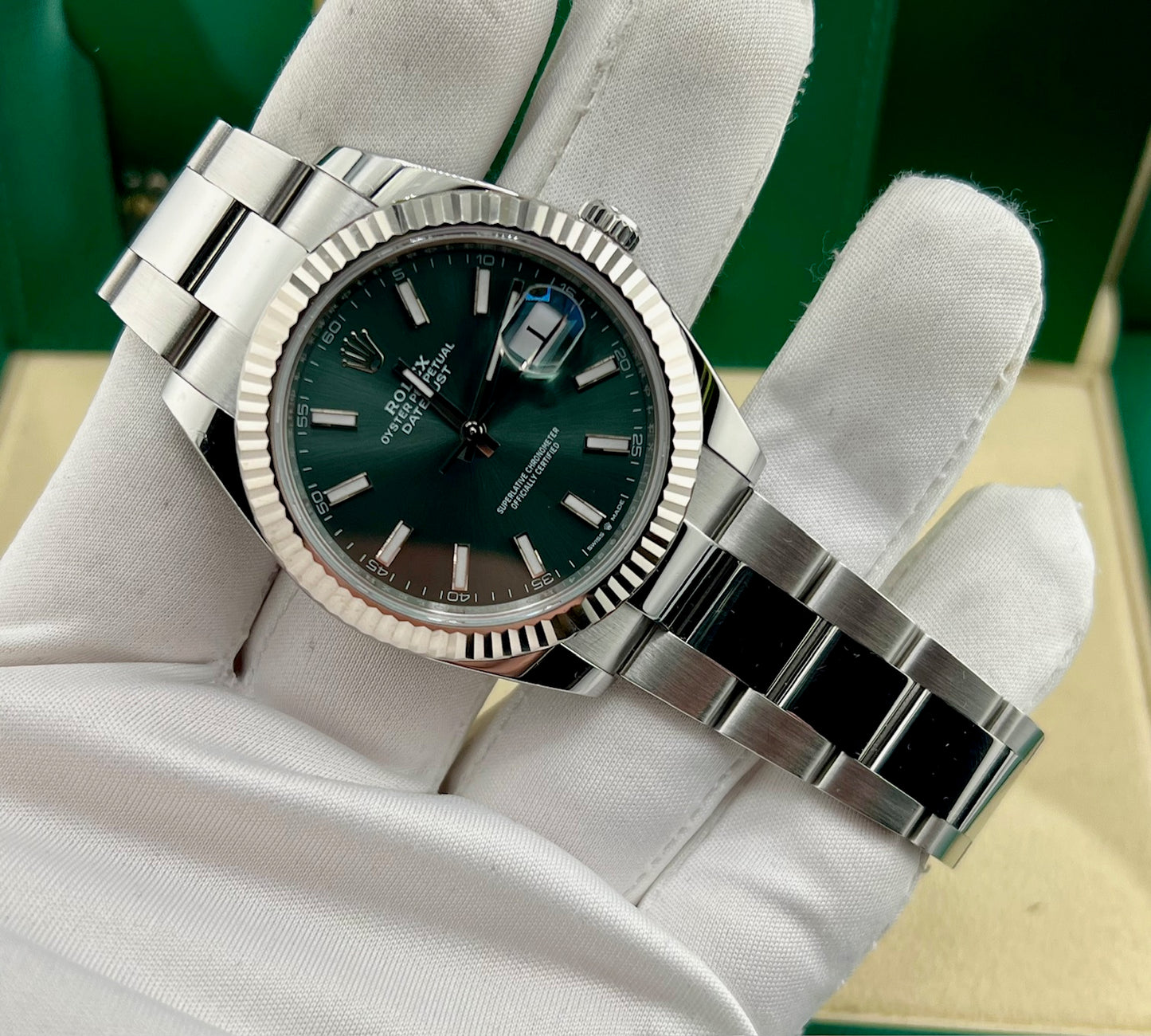 Rolex Datejust 41mm 126334 Mint Dial 2024 Oyster