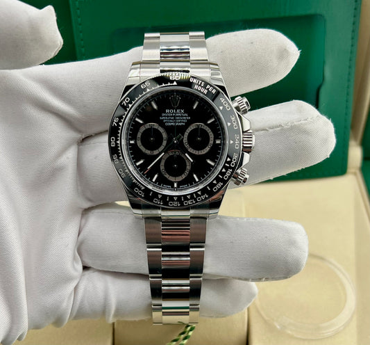 Rolex Daytona 126500LN Black Dial NEW 2025 Stickers