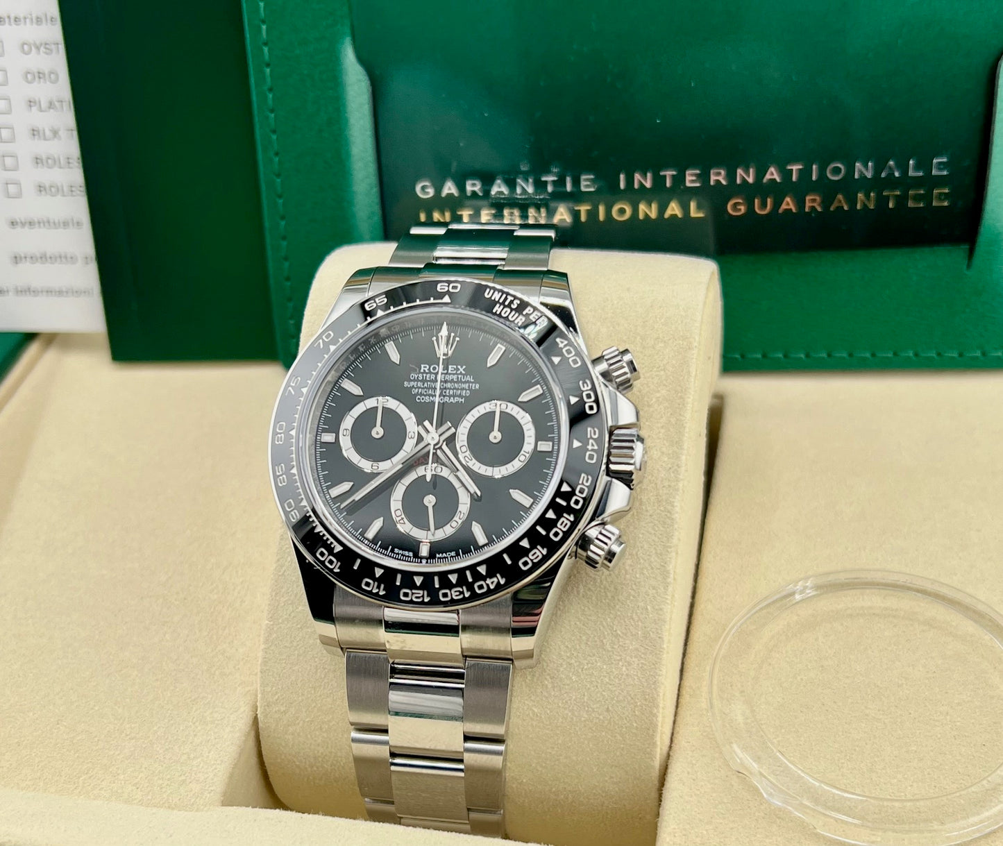 Rolex Daytona 126500LN Black Dial NEW 2025 Stickers