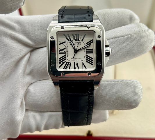 Cartier Santos 100 2878 Full Set 2001 33X44mm